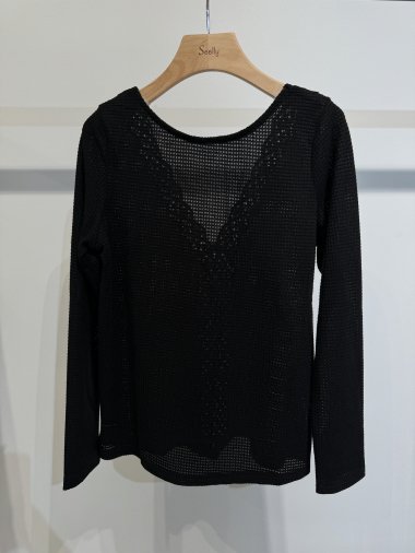 Wholesaler Seelly - Lace blouse at the back