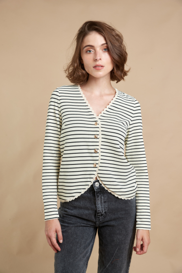 Wholesaler Seelly - Buttoned front sailor blouse