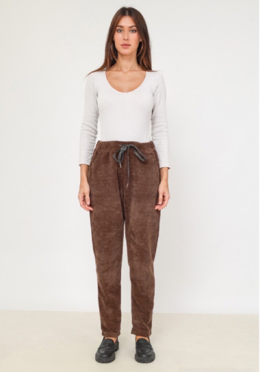 Grossiste Chana Mod - Pantalon velour COTON