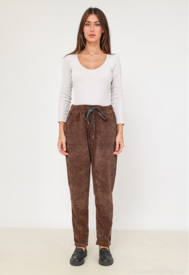 Grossiste Chana Mod - Pantalon velour