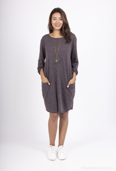 Grossiste Chana Mod - Robe pull en maille