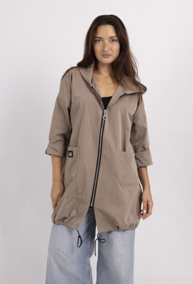 Grossiste Chana Mod - Veste long avec un zip