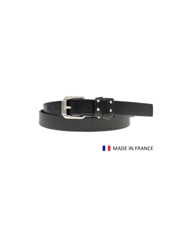 Wholesaler JULIA PARIS - Thin cowhide leather belt 25mm - Made in France