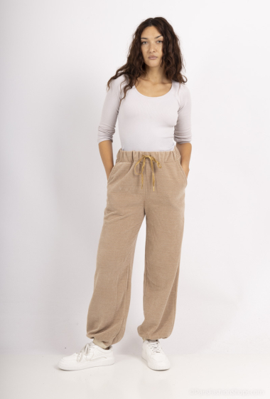 Grossiste Charmante - Pantalon stretch en velours (made in italy)