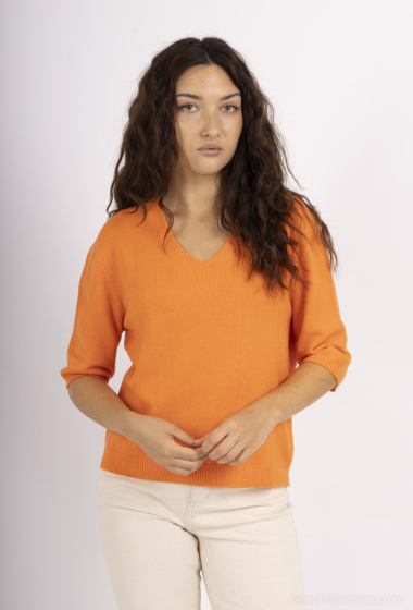 Grossiste Charmante - Pull sans couture en viscose (Made in Italy)