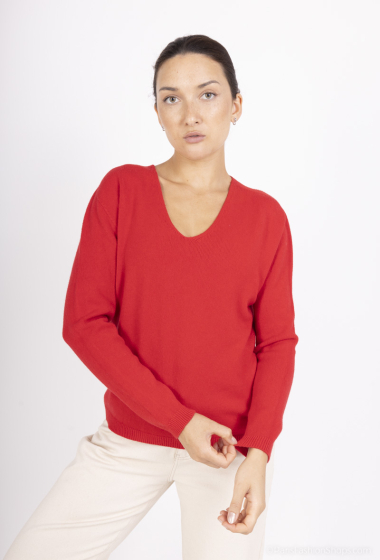 Grossiste Charmante - Pull sans couture  en viscose (Made in Italy)