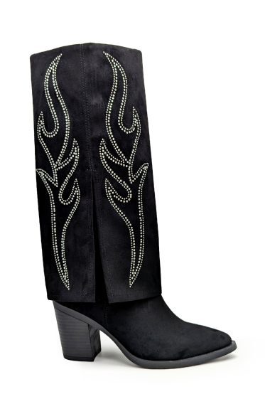 Grossiste CHC SHOES - Bottes santiags avec motif en strass