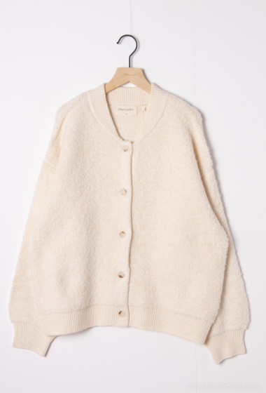 Wholesaler Cherry Paris - Thick knit bomber vest GINGER