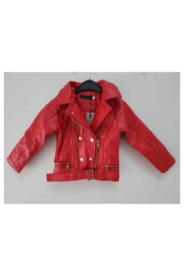 Wholesaler Chicaprie - Girls' Plain Jacket With Imitation Leather Buttons