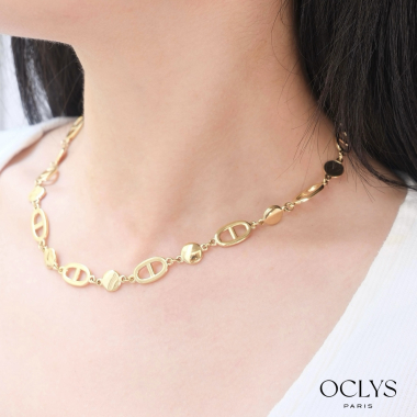 Mayorista OCLYS - Collar de cadena de acero inoxidable Boli