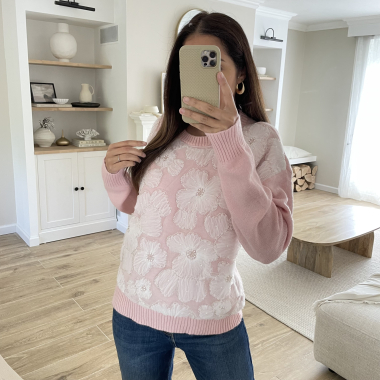 Grossiste Ciao Milano - Pull fleur