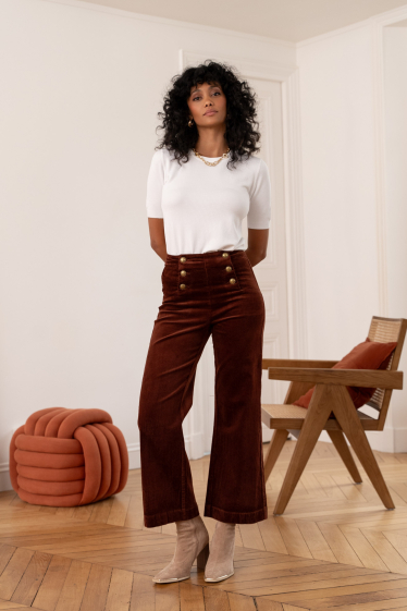 Wholesaler ORAIJE PARIS - Wide velvet pants