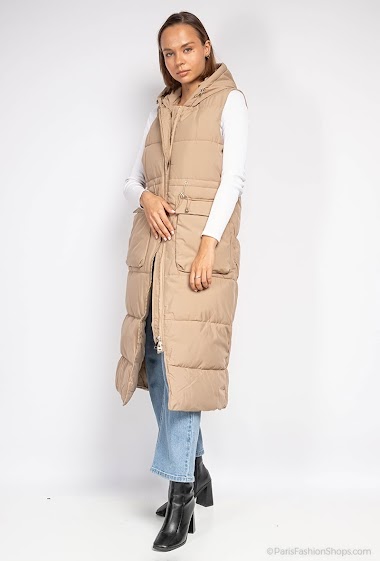 Wholesaler CM MODE - Long sleeveless down jacket