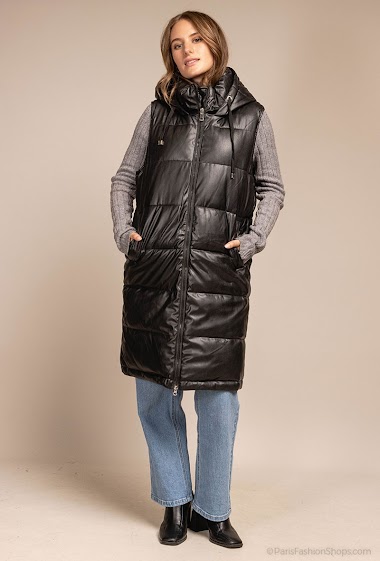 Wholesaler CM MODE - Long hooded jacket for women