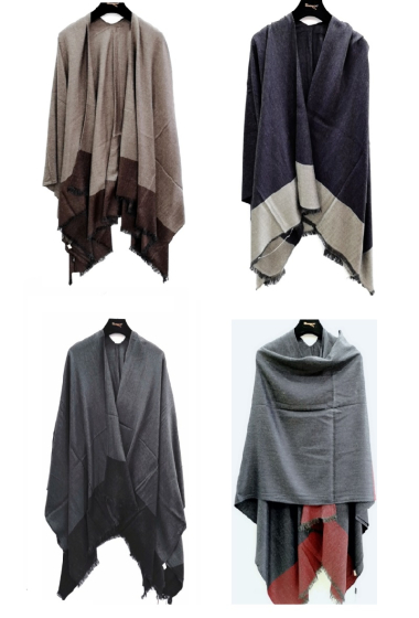 Grossiste Da Fashion - Poncho ouvert mi saison