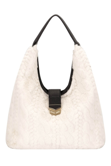 Wholesaler David Jones - CM7218 David Jones Synthetic Fur Hobo Shoulder Bag