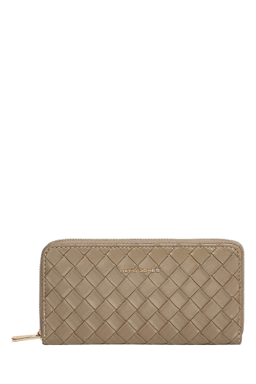 Wholesaler David Jones - P146-510 David Jones Woven Leather Textured Wallet