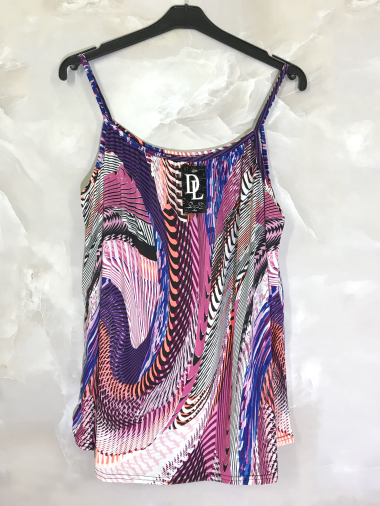 Wholesaler D&L Creation - Crystal printed tank top