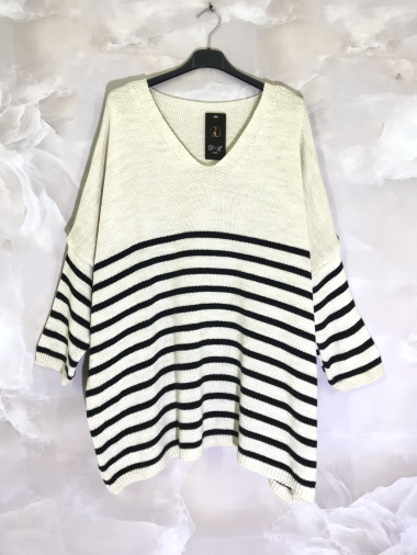 Wholesaler D&L Creation - Large size extra large sailor sweater