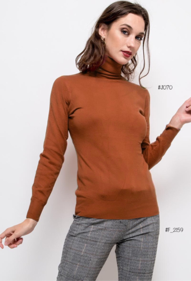 Wholesaler Elle Style - CAMILLE Knitted turtleneck, warm and cozy.