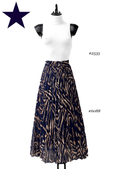 Mayorista Elle Style - LORRIS skirt, very fluid, pleated with viscose lining.