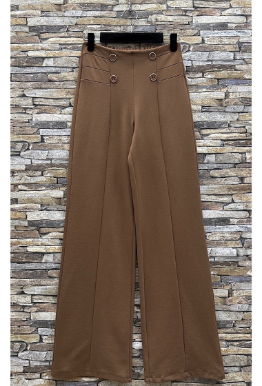 Wholesaler Elle Style - Wide BOTTA pants, palazzo in milano, Chic Autumn with button