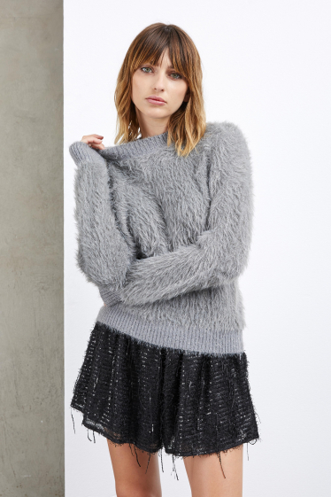 Wholesaler ELLI WHITE - Soft pile sweater