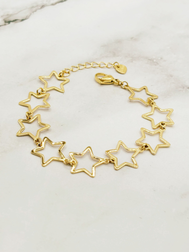 Grossiste Emily - Bracelet en acier inoxydable Constellation Dorée