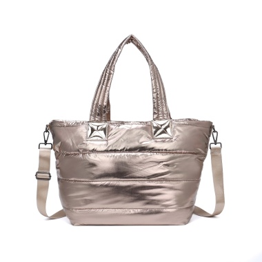 Wholesaler Emma Dore (Sacs) - Metallic down jacket tote bag