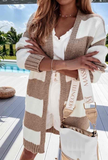 Grossiste Estee Brown - Gilet à rayures en lurex