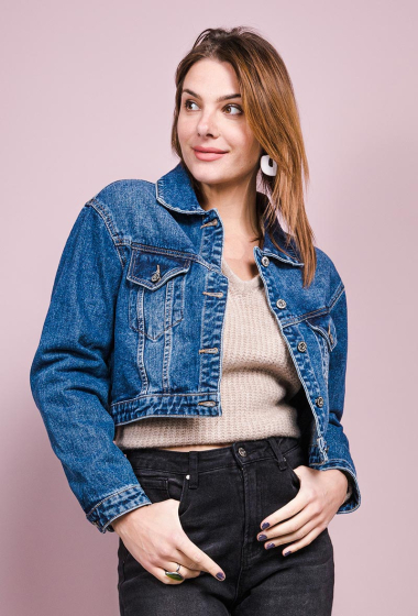 Wholesaler Estee Brown - Denim cropped jacket