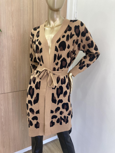 Wholesaler Esther.H Paris - Long animal print vest