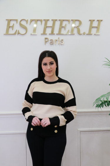 Mayorista Esther.H Paris - Jersey con cuello tipo polo