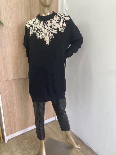 Grossiste Esther.H Paris - Robe pull en mail