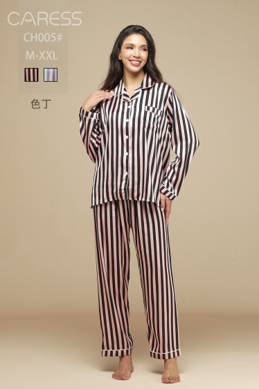 Grossiste ESTHER QUEEN - ENSEMBLE PYJAMA SATIN