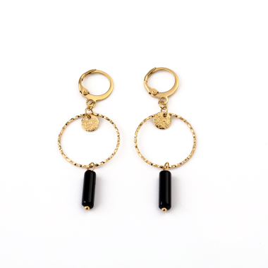 Grossiste Lovelika - Boucles d'oreilles pendantes pierre Addison