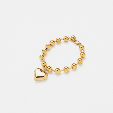 Grossiste Lovelika - bracelet chaîne simple avec un coeur Délia