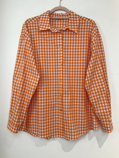 Wholesaler FANFAN - Buttoned gingham shirt