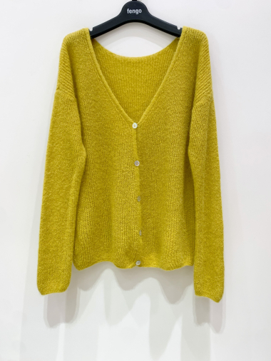 Wholesaler Fengo by Pretty Collection - Buttoned mohair sweater/vest