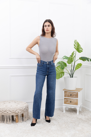 Grossiste FOLYROSE - Jean wideleg simple