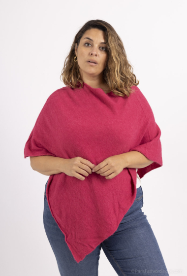 Mayorista For Her Paris Grande Taille - top oversize de punto liso manga corta cuello redondo