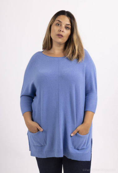 Grossiste For Her Paris Grande Taille - Tunique oversize en maille