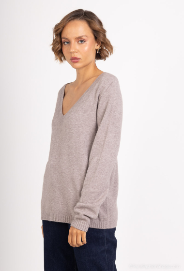 Wholesaler For Her Paris - Long-sleeved plain sweater