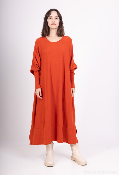 Wholesaler For Her Paris - Oversized long plain dress