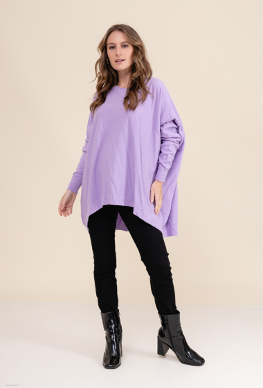 Wholesaler For Her Paris - Round-neck oversized knit top