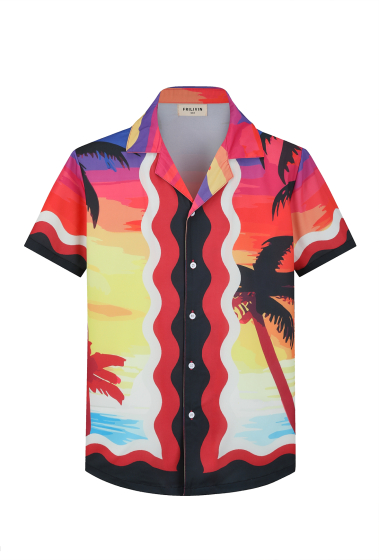 Grossiste Frilivin - Chemise vagues et soleil couchant