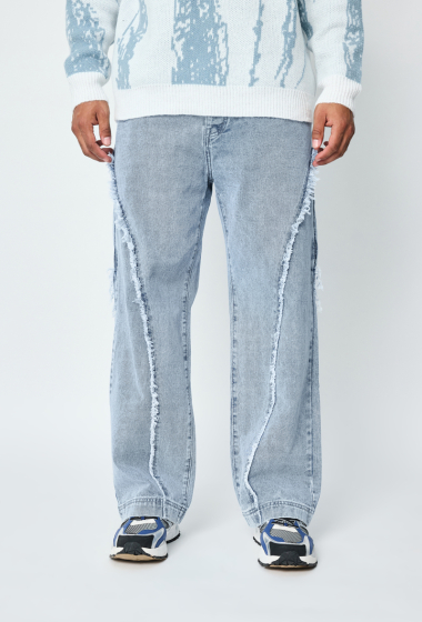 Grossiste Frilivin - Pantalon en jean froufrou