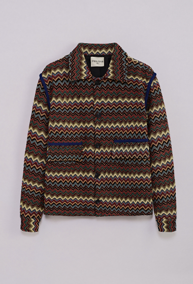 Wholesaler Frilivin - Zigzag pattern overshirt