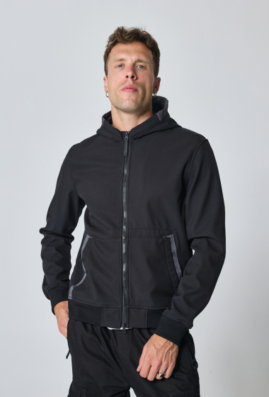 Wholesaler Frilivin - Short plain jacket with fleece hood