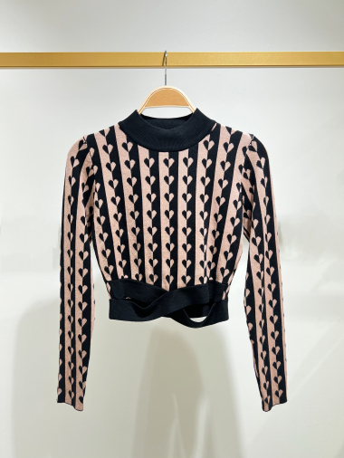 Wholesaler Frime Paris - Fitted knit sweater